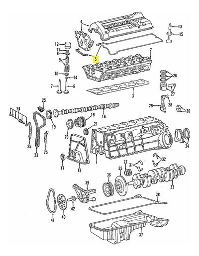 Junta De Tapa Punterias Mercedes C36 Amg S320 1993 - 1998