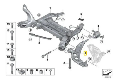Brazo Control Inferior Delanter Bmw X1 Mini Cooper F54 F48