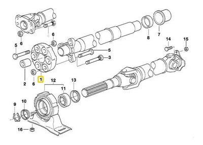 Bmw E90 Junta Cardán Flexible 325i,328i,330i. 2006 - 2012