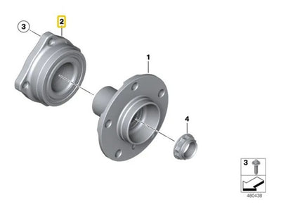 Buje De Rueda Trasero Bmw X1 2010 Al 2015