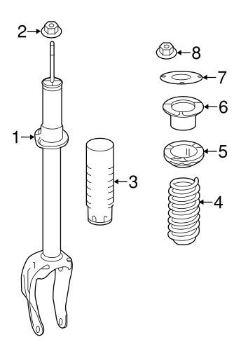Amortiguador Suspensión Delantera Mercedes W166 Ml350 Ml400