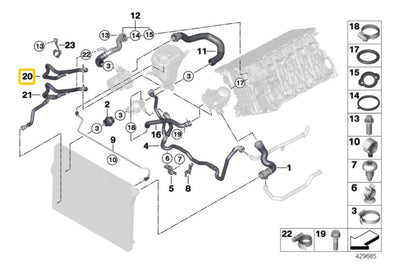 Manguera Motor Enfriador Aceite Monoblock Bmw 528i 530i