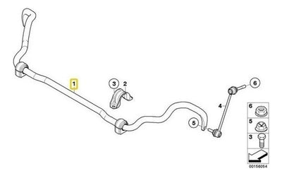 Barra Estabilizadora Suspensión Delantera Bmw X5 X6 E70