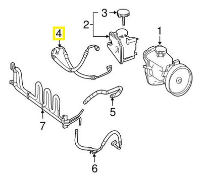 Manguera Direccion Alta Precion Mercedes C200 C250 12-14