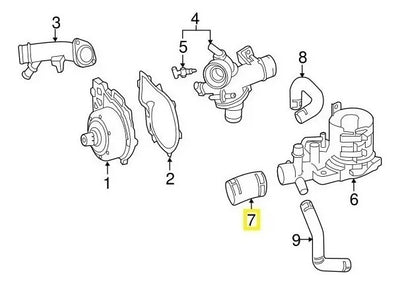 Manguera Agua Motor Termostato Mercedes Benz Sprinter Om651