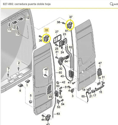 Chapa Cerradura Cajuela Trasera Sprinter Vw Crafter W906