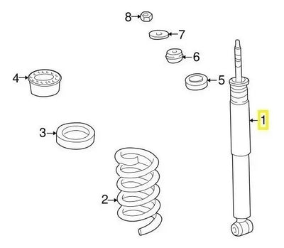 Amortiguador Suspension Delantera Mercedes W210 M112 M113