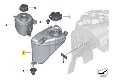 Deposito Anticongelante Enfriamiento Bmw G11 G12 B48 B58