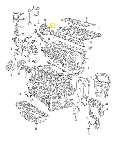 Reten Arbol Levas Delantero Volvo C30 C70 S40 S60 S70 S80