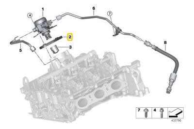 Junta Tapa Punterias Bmw Mini Cooper B38 B48 2016 Al 2019