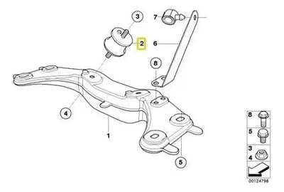 Soporte Transmision Automatica Bmw E38 E39 E65 E52