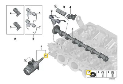 Junta Servomotor Sistema Valvetronic Bmw 118i 320i X1 X3
