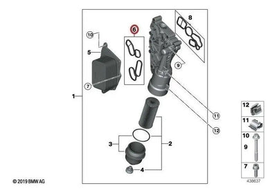 Kit Ligas Enfriador Aceite Bmw X1 F48 B38 B48 Mini Cooper S