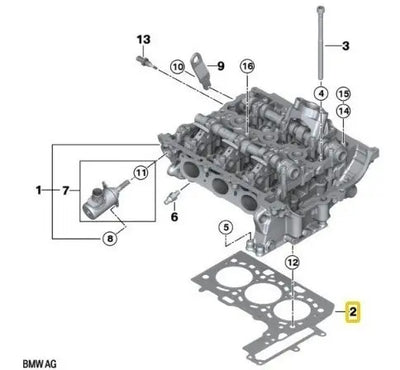 Junta Empaque De Cabeza Mini Cooper 118i 318i X1 3 Cil