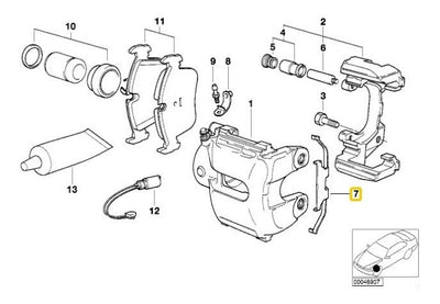 Seguro Balatas Frenos Delanteras Bmw 325i X3 330i 323i M3