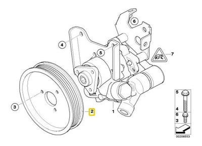 Polea De Direccion Hidraulica Bmw X3 525i 530i 2004 - 2010