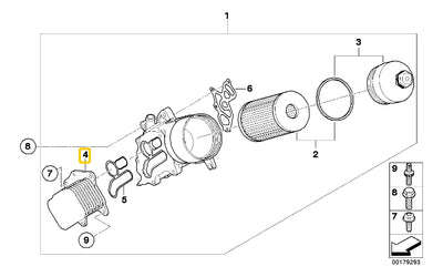 Enfriador De Aceite Motor Mini Cooper R55 R56 2007 Al 2014