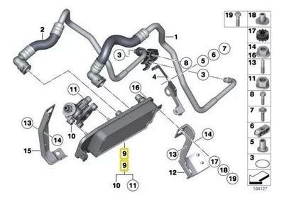 Enfriador Aceite Bmw F01 F07 N55 535i 740 750i 2008 A 2018