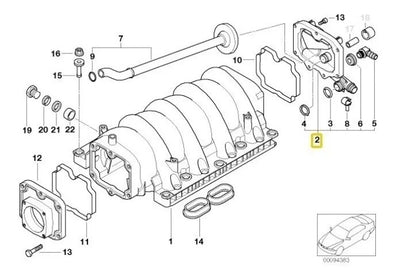 Valvula Pcv Admision Trasera Bmw X5 4.4 4.6 E53 2001 A 2003