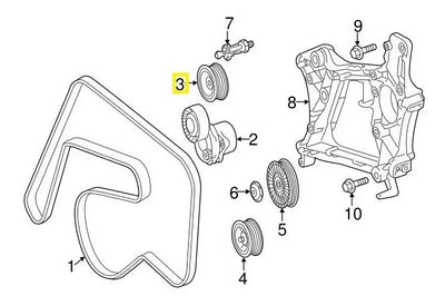 Tensor Banda Accesorios Sprinter Om651 2011 Al 2018 2.0l