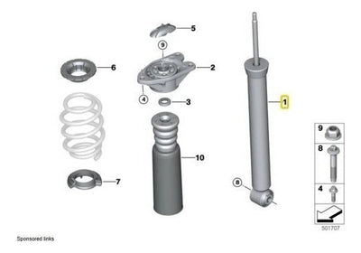 Amortiguador Suspension Trasera Mini Cooper S 2014 Al 2018