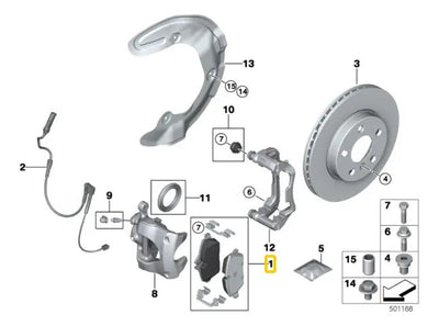 Balatas Frenos Delanteros Mini Cooper Bmw X1 F48 2014-20