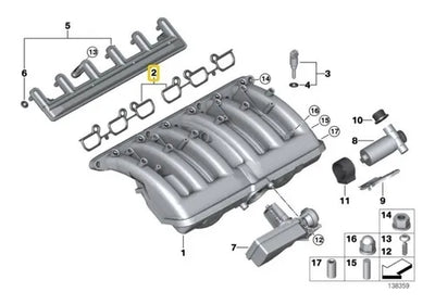 Junta De Multiple De Admision Bmw 325i X5 X3 Z4 528i 328i