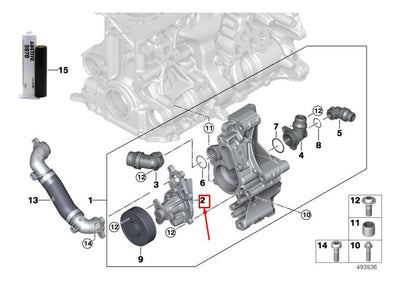 Bomba De Agua Enfriamiento Motor Bmw X3 X4 2018 2019
