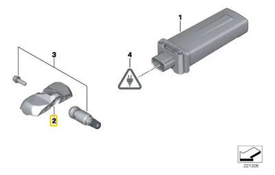 Sensor Presion Neumaticos Bmw 335i 535i 550i 750li X6 M1