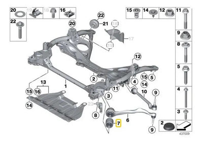 Bujes Brazo Curvo Delanteros Bmw F20 F230 118 220 320 13-19