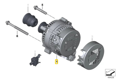 Alternador Motor 14v Mini Cooper F55 Jcw One 2013-2020