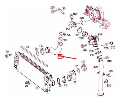Manguera Aire Turbo Intercooler Sprinter Om646 2007 A 2009