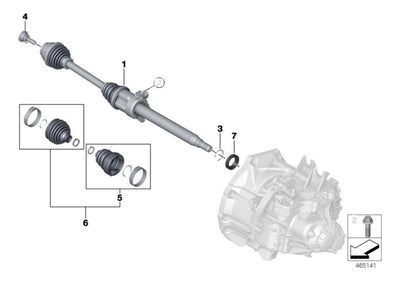 Eje De Transmision Detantero Mini Cooper One F55 2013-2022