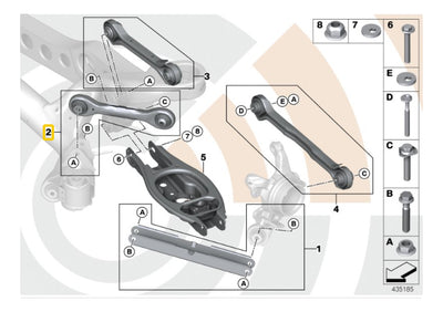 Brazo Superior Trasero Bmw 120i 125i 130i 325i 330i 335i