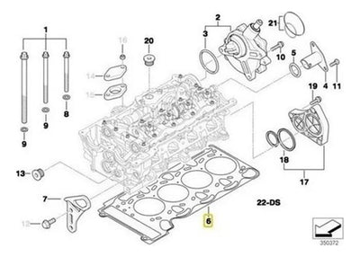 Empaque De Cabeza Bmw 118i E87 04 A 07 Aleman