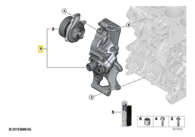 Termostato Bmw X1 18i 2016 2017 2018 2019 2.0 4 Cil