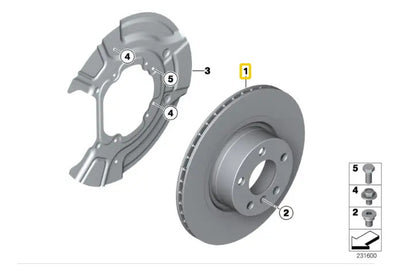 Disco Frenos Traseros 320 Mm Bmw X3 2004 Al 2010 E83