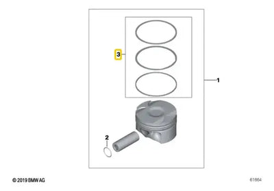 Anillos De Piston Bmw 435i 2013-2016 N55 6 Cilindros