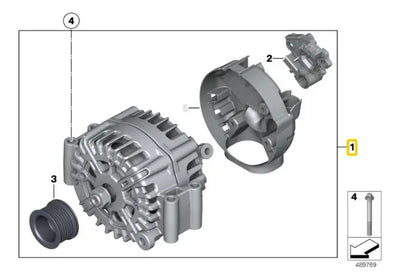 Alternador 230 Amp Bmw N63 S63 X5 2011-2013 X6 2009-2014