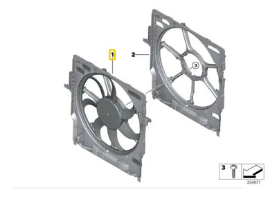 Motoventilador 400 Watts Motor Bmw N55 X6 2015-2019 3.0l