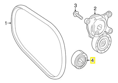 Polea Loca Mercedes A180 A250 Cla180 Cla200 Cla250 13-2019