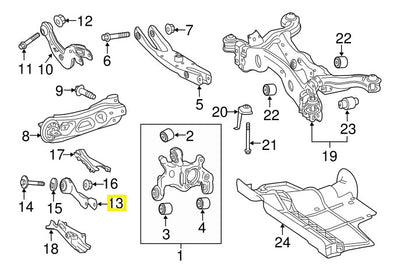 Brazo Control Suspensi Trasera Mercedes A180 A200 A250 B180