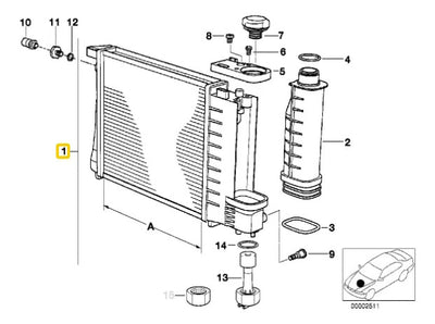 Radiador C/ Deposito Anticongelant Bmw 318 320 323 325 92-98
