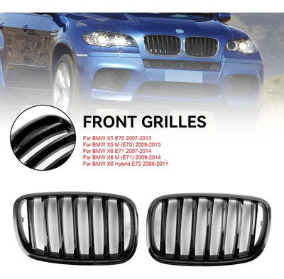 Parrilla En Forma De Riñón Para Bmw X5 E70 X6 E71 07-13 Gb