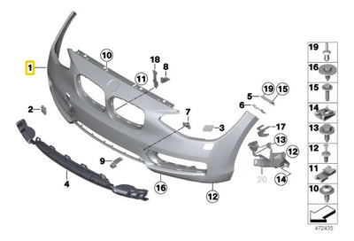 Facia Defensa Bmw F20 F21 118i 120i 125i 2013-2015