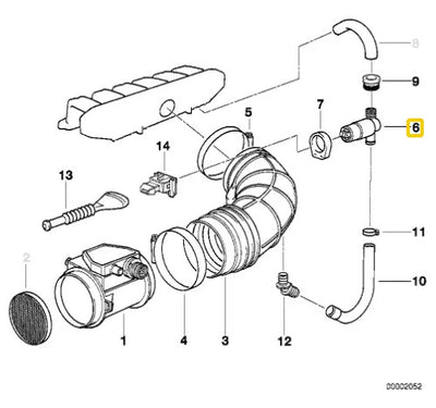 Valvula Control Aire Bmw 323i 328i 530i 728i 1992 A 2006