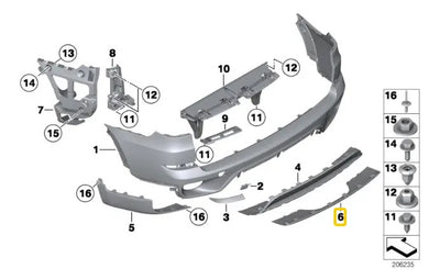 Aleron Spoiler Defensa Trasero Bmw X5 2011 2012 2013