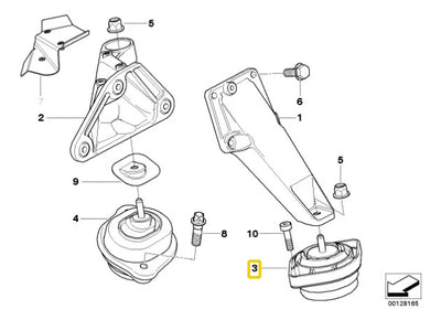 Soporte Motor Izquierdo Bmw X3 N52n 2007 2008 2009 2010