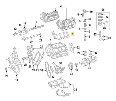 Junta Empaque Cabeza Izq Mercedes C280 2006-2007 C300 10-11