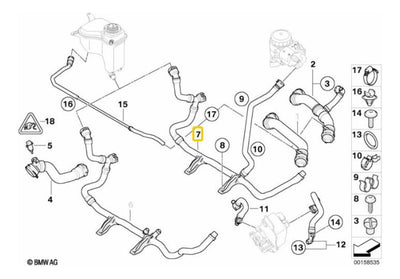 Manguera Termostato Retorno Bmw 120i 2008-2012  Premium